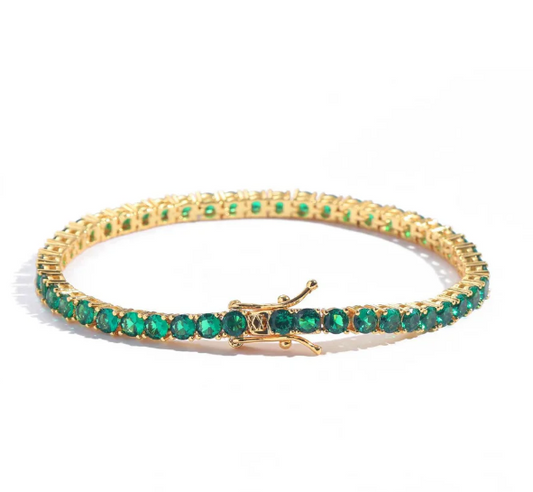 Virelli |Bracciale con gemme verdi