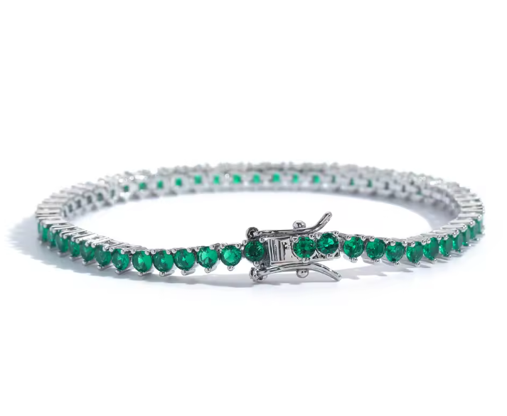 Virelli |Bracciale con gemme verdi
