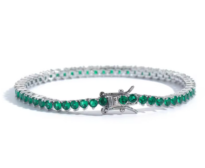 Virelli |Bracciale con gemme verdi