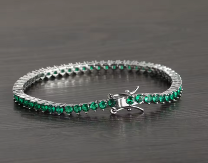 Virelli |Bracciale con gemme verdi
